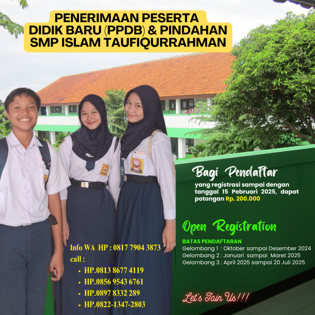 PPDB SMP ISLAM TAUFIQURRAHMAN