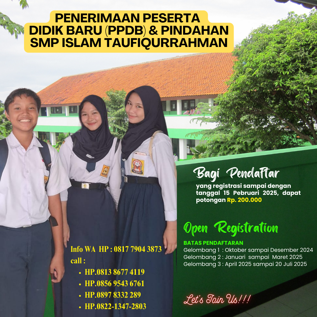 PPDB SMP ISLAM TAUFIQURRAHMAN
